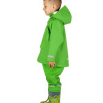 LOVRAIN Kids Waterproof Rain Jacket Green