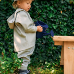LOVRAIN Kids Waterproof Rain Jacket Light Olive