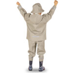 LOVRAIN Kids Waterproof Rain Jacket Light Olive