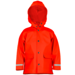 LOVRAIN Kids Waterproof Rain Jacket Red