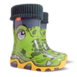 Wellies Rain Boots Warm Fleece-Lined Unisex Children Wellington Boots Croc