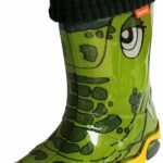 Wellies Rain Boots Warm Fleece-Lined Unisex Children Wellington Boots Croc