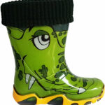 Wellies Rain Boots Warm Fleece-Lined Unisex Children Wellington Boots Croc