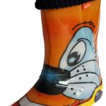 Wellies Rain Boots Warm Fleece-Lined Unisex Children Wellington Boots Cat